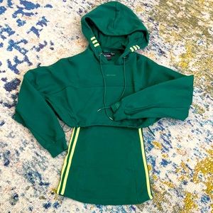 IVY PARK Green Hooded Dress
